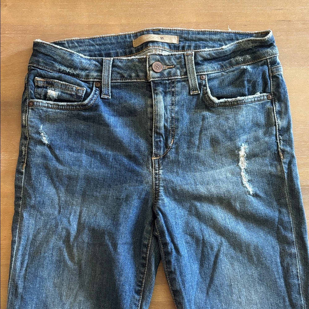 Joe’s Jeans Skinny Ankle Laila Distressed Raw Hem, Size 28 - Picture 2 of 9